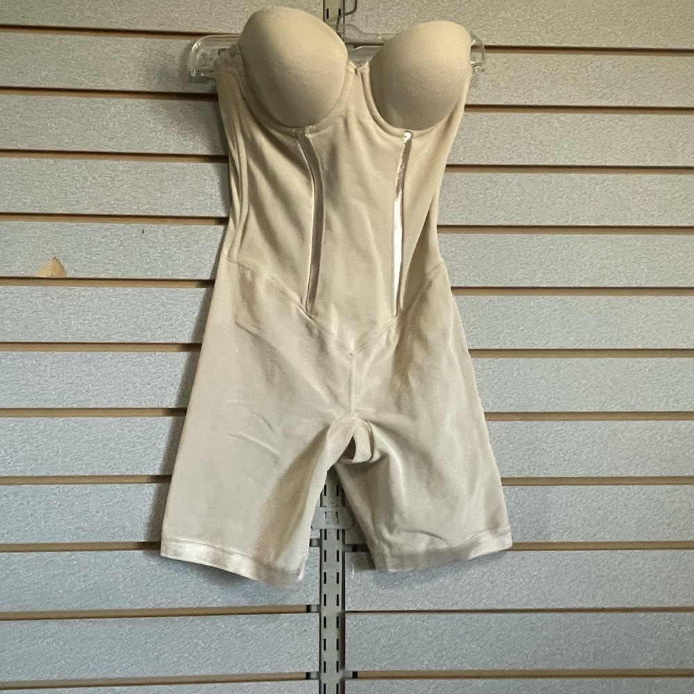 Flexees Easy-Up Strapless Unitard #2356 Beige Body Shaper 34B